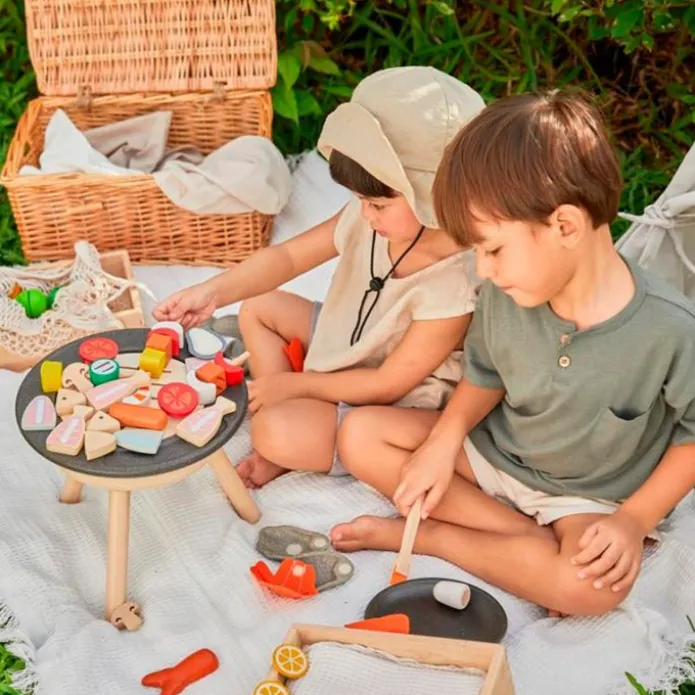 Barbacoa de madera con accesorios - PlanToys
