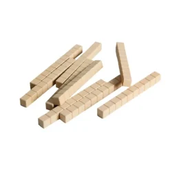 Barras de decenas de madera para set de base 10 (10) - Wissner