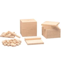 Barras de decenas de madera para set de base 10 (10) - Wissner