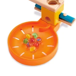 Bases de plástico naranjas para circuitos de canicas (2) - Hape