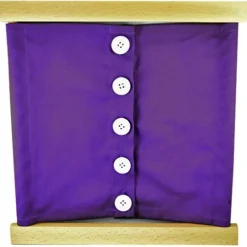 Bastidor de madera con botones grandes - Montessori