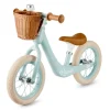 Bicicleta de equilibrio sin pedales Rapid 2 azul pastel con cesta - Kinderkraft