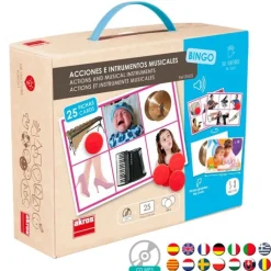 Bingo: sonidos de acciones e instrumentos musicales - Akros