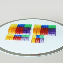 Bloques de colores translúcidos (90) - TickiT