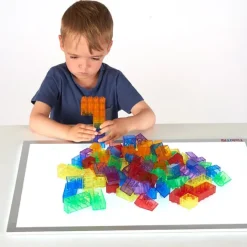 Bloques de colores translúcidos (90) - TickiT