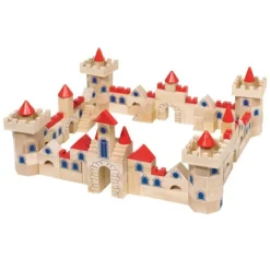 Bloques de construcción de madera castillo (145) - Goki