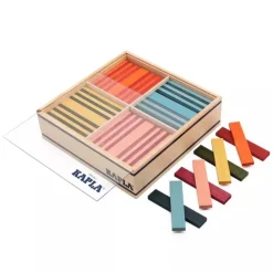 Bloques de construcción de madera de colores (100) - KAPLA