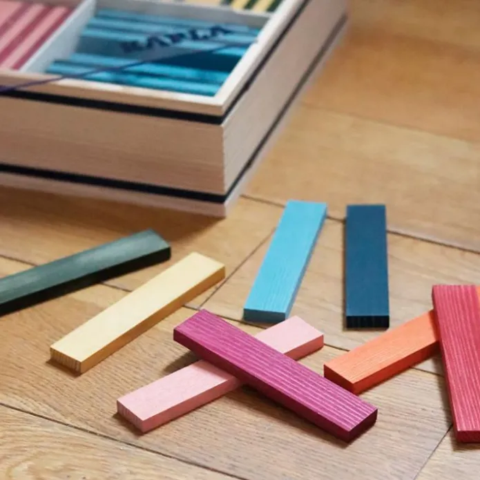 Bloques de construcción de madera de colores (100) - KAPLA