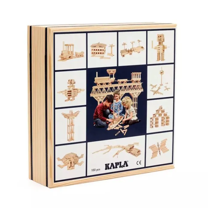 Bloques de construcción de madera natural (100) - KAPLA