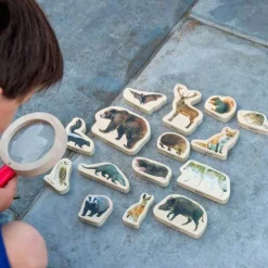 Bloques de madera Animales del bosque (15) - TickiT