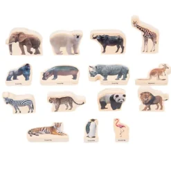 Bloques de madera Animales salvajes (15) - TickiT