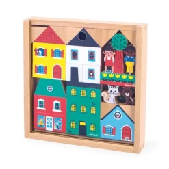 Bloques de madera Ciudad Cross Roads (36) - Janod