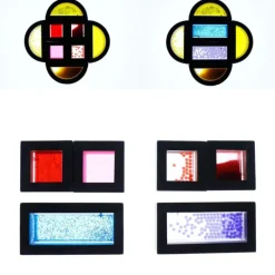Bloques de madera de colores sensoriales (16) - TickiT