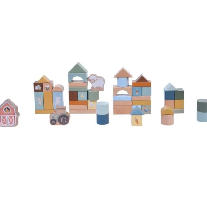 Bloques de madera Granja (50) - Little Dutch