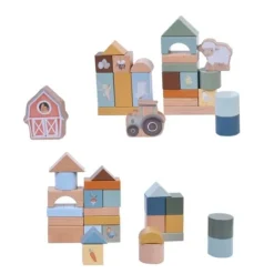 Bloques de madera Granja (50) - Little Dutch