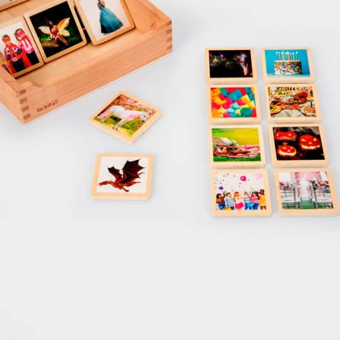 Bloques de madera para contar historias (90) - TickiT