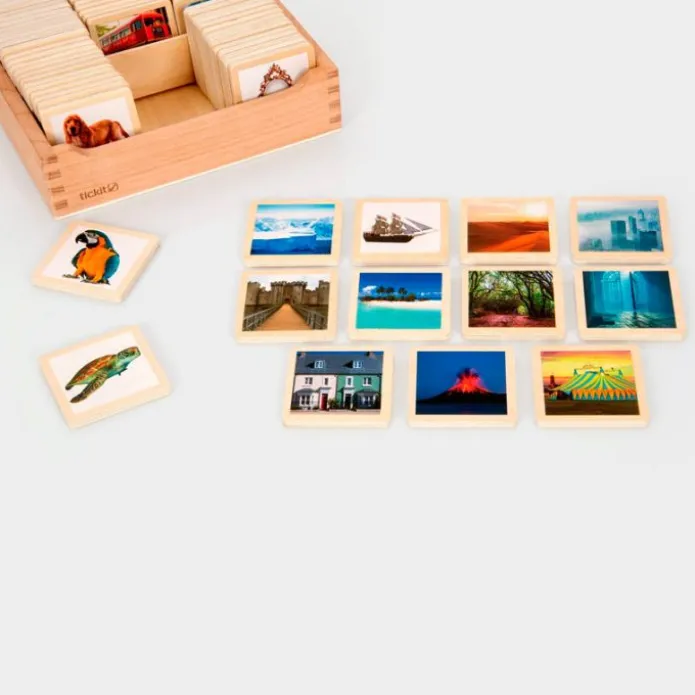 Bloques de madera para contar historias (90) - TickiT