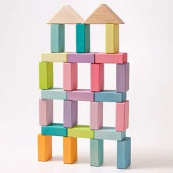 Bloques de madera Pastel Duo (40) - Grimm's