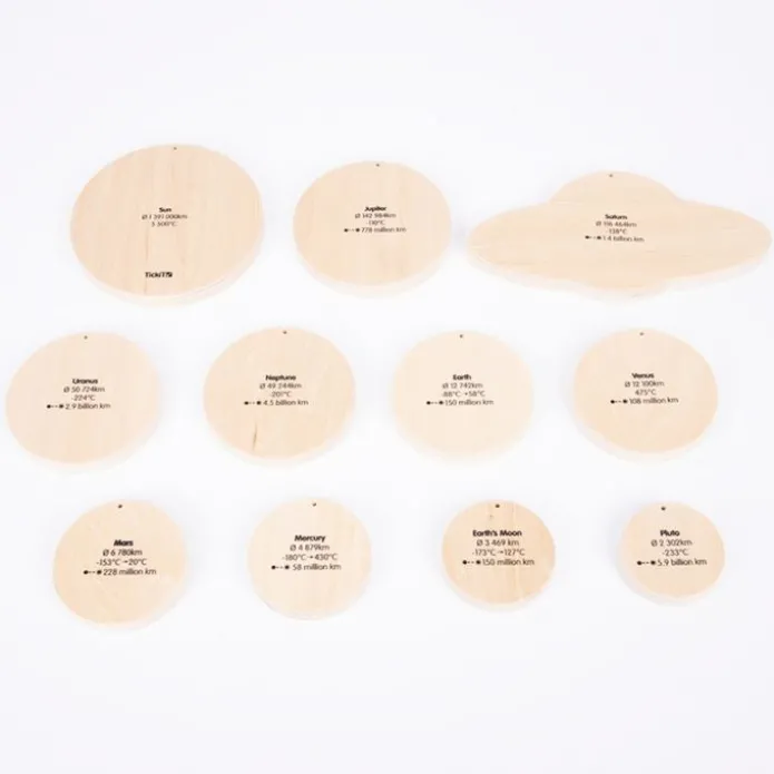 Bloques de madera Sistema Solar (11) - TickiT