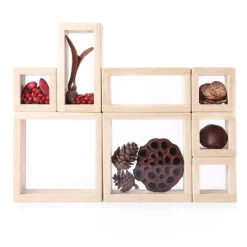 Bloques de madera transparentes Treasure Blocks (8) - Guidecraft