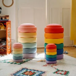 Bloques de movimiento Original Mini Rainbow Pastel (6) - Stapelstein