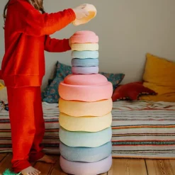 Bloques de movimiento Original Mini Rainbow Pastel (6) - Stapelstein