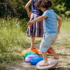 Bloques de movimiento + tabla de equilibrio Original Rainbow Classic (6) - Stapelstein