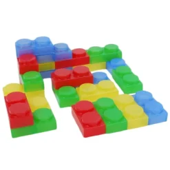 Bloques de silicona de colores translúcidos (24) - TickiT
