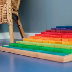 Bloques escalonados de madera para contar 4 cm - Grimm's