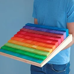 Bloques escalonados de madera para contar 4 cm - Grimm's