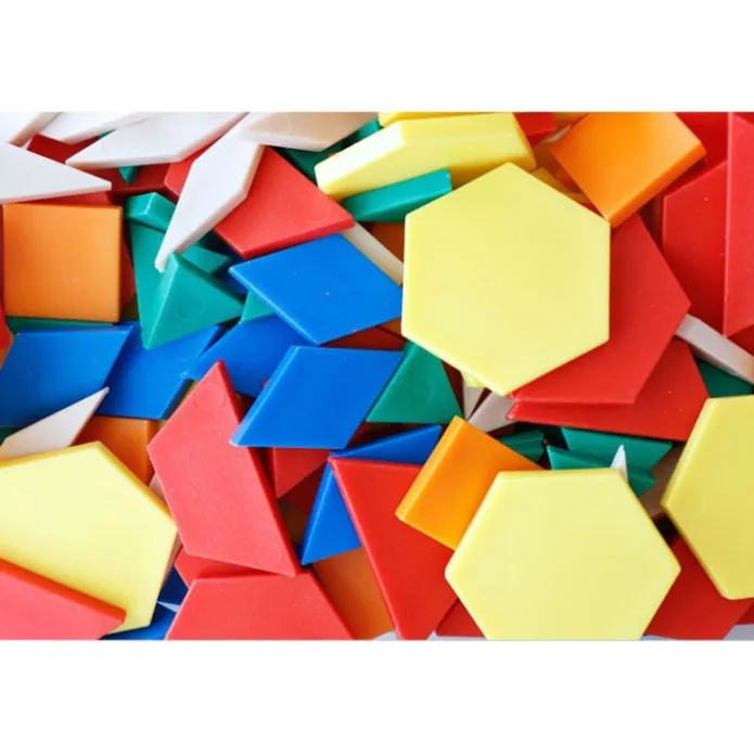 Bloques geométricos de colores (250) - EDX Education