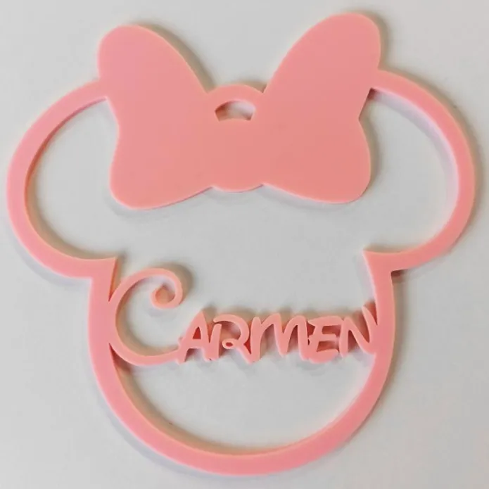 Bola para árbol de Navidad personalizada - Minnie Mouse
