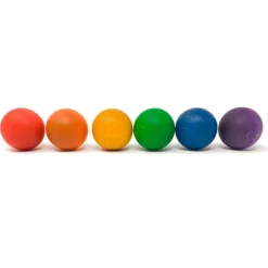 Bolas de madera colores arcoíris (6) - Grapat
