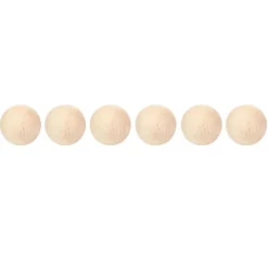 Bolas de madera natural 4,5 cm (6) - Grapat