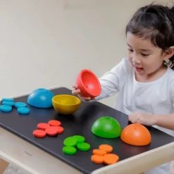 Boles de madera para clasificación de colores - PlanToys