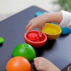 Boles de madera para clasificación de colores - PlanToys