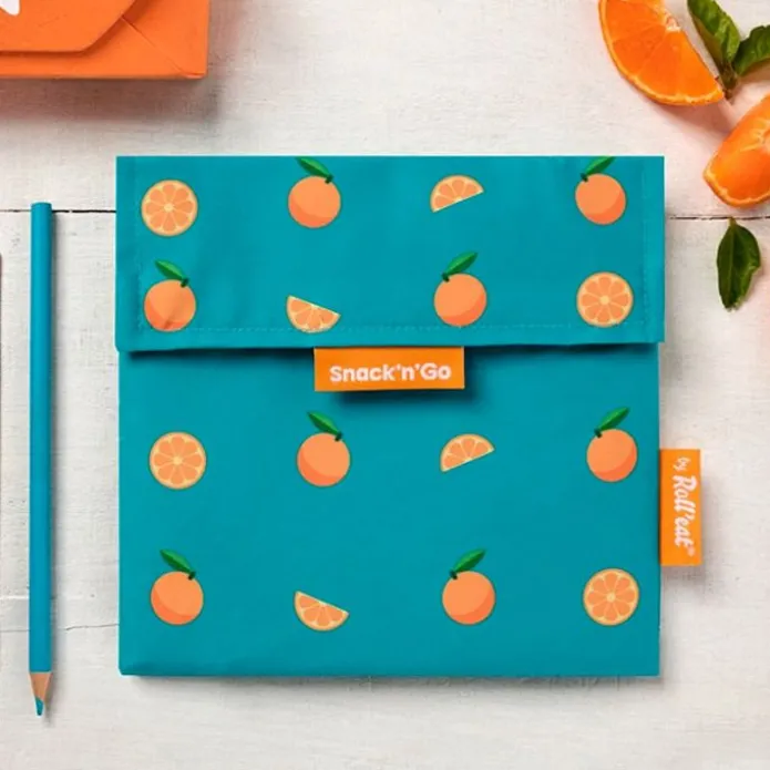 Bolsa reutilizable de tela Orange Snack'n'Go Fruits - Roll'eat