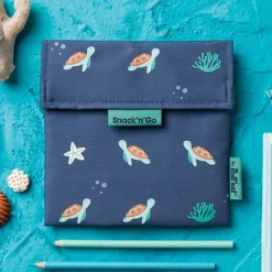 Bolsa reutilizable de tela Turtles Snack'n'Go Animals - Roll'eat