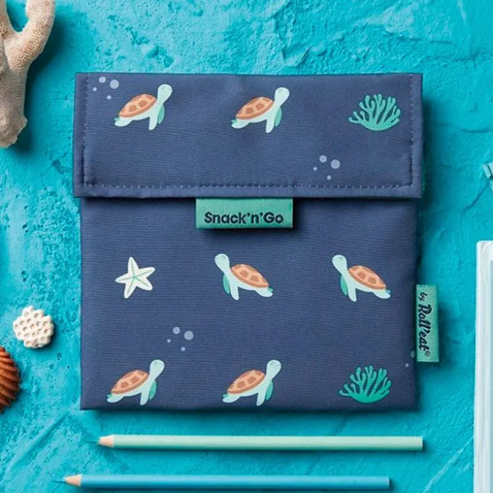 Bolsa reutilizable de tela Turtles Snack'n'Go Animals - Roll'eat