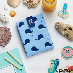 Bolsa reutilizable de tela Whales Snack'n'Go Animals - Roll'eat