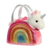 Bolso arcoíris con peluche unicornio - Fancy Pals