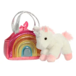 Bolso arcoíris con peluche unicornio - Fancy Pals