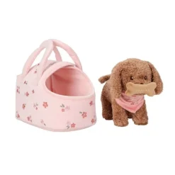 Bolso con perro Jackie de peluche - Little Dutch