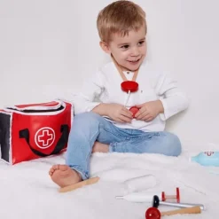 Bolso-maletín de médico o doctor con piezas de madera - Janod