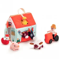 Bolso Mi primera granja de tela con animales - Lilliputiens