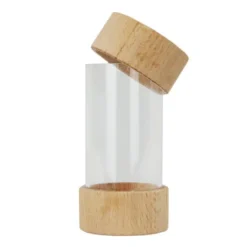 Bote de metacrilato con tapa de madera - Enrosca