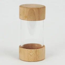 Bote de metacrilato con tapa de madera - Enrosca