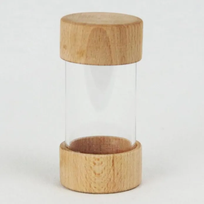 Bote de metacrilato con tapa de madera - Enrosca