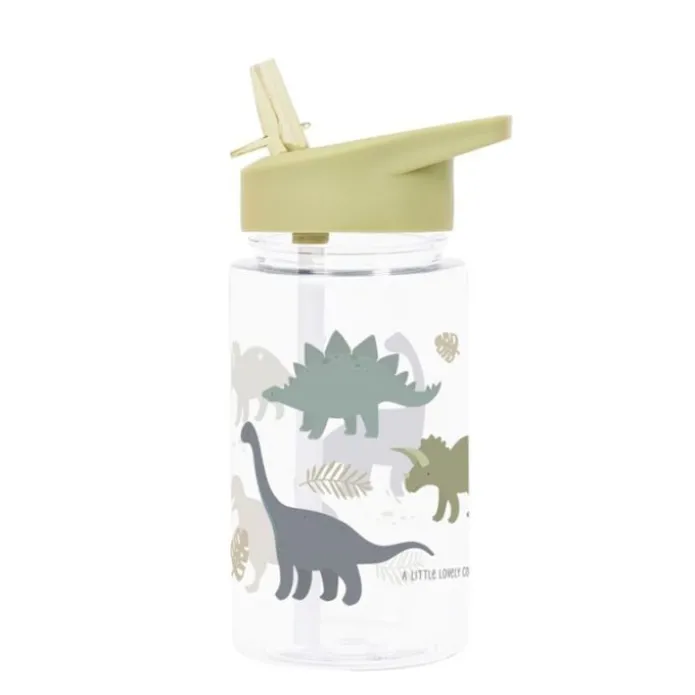 Botella con pajita Dinosaurios 450 ml - A Little Lovely Company