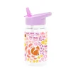 Botella con pajita Jardín de flores 450 ml - A Little Lovely Company